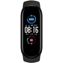 Xiaomi Mi Band 5 Fitness Tracker, Newest 1.1вЂќ Color AMOLED Display Black Sport Band