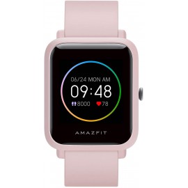 Amazfit Bip S Lite Smart Watch Fitness Tracker for Android iPhones, 30 Days Battery Life,14 Sports Modes, Heart Rate &amp; Sleep Monitor, 5 ATM Waterproof, 1.28вЂќ Always-on Display, for Men Women(Pink)