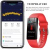 2021 Version Fitness Tracker with Body Temperature Heart Rate Blood Pressure Sleep Health Monitor, IP68 Waterproof Activity Tracker, Step Calorie Counter Pedometer Watch for Men Women Teens