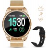 GOKOO Smart Watch for Women Fitness Tracker with Heart Rate Blood Oxygen Monitor Pedometer Calories Sport SmartWatch Bluetooth Compatible with Android iOS (Gold)