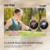 GOKOO Smart Watch for Women Fitness Tracker with Heart Rate Blood Oxygen Monitor Pedometer Calories Sport SmartWatch Bluetooth Compatible with Android iOS (Gold)